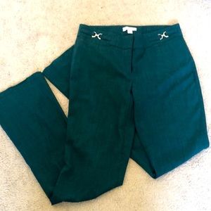 NY&Co sz 0 green dress pants